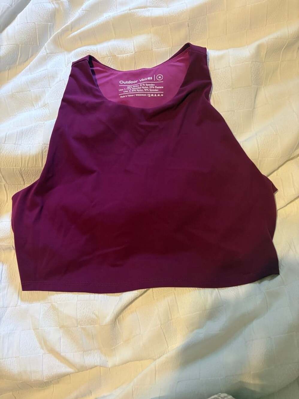 Outdoor Voices Exercise Tank Top Size M Purple
